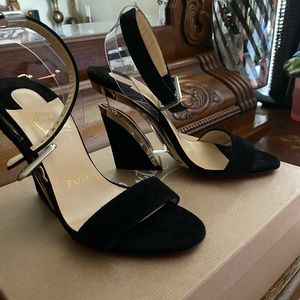 Christian Louboutin Black Heel Sandals